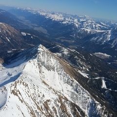 Flugwegposition um 14:28:09: Aufgenommen in der Nähe von Gemeinde Lesachtal, Österreich in 2743 Meter